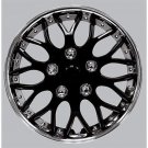 Black Chrome New Set Of 4 Easy Snap In Hub Caps No Tools Required Free Shipping