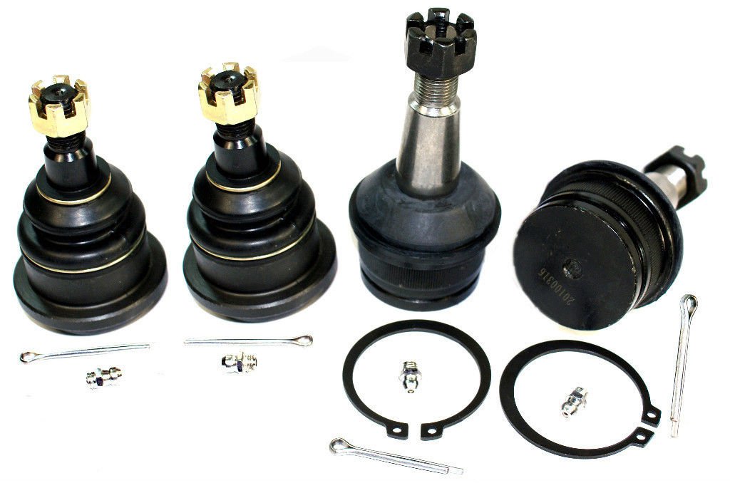 1996 Dodge Ram 1500 2WD Suspension Lower Upper Ball Joints Arm Ends Repair Set 4