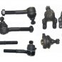 Front Suspension Steering Kit Lower Upper Ball Joints Tie Rod Ends Right & Left