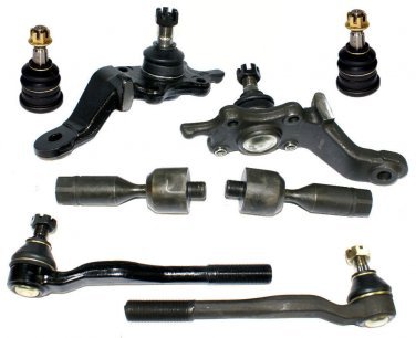 2 LOWER 2 UPPER ARM ENDS 2 INNER 2 OUTER TIE RODS ENDS RIGHT LEFT SUSPENSION
