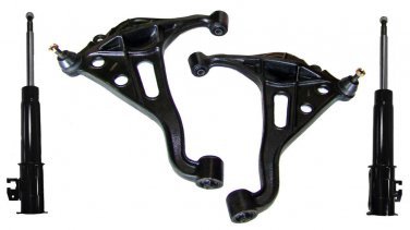 2 Suspension Control Arms and Ball Joints Assembly 2 Strut Assembly Right & Left