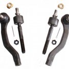 Set Inner Outer Tie Rod Ends RH LH Honda Civic CRX 1988 1991 Steering Components
