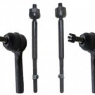 2 Inner 2 Outer Steering Tie Rod Ends Right Left Compass Patriot Caliber 2007