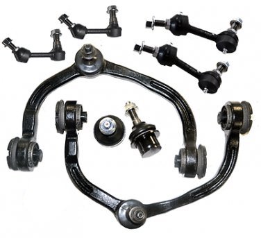 2 Upper Control Arms Sway Bar Links Lower Ball Joints Expedition Navigator 03-04