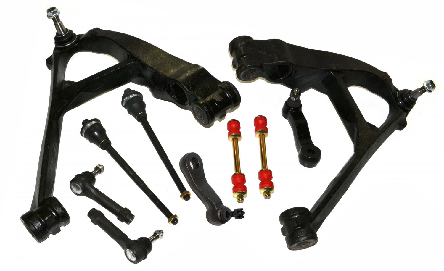 GMC Yukon XL 1500 Front Steering Kit Inner Outer Tie Rod Ends Pitman Idler Arm