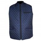 Mens Gilet Sleeveless Jacket Coat Bodywarmer Quilted Padded Navy UK 18-20/ EU XXL-XXXL