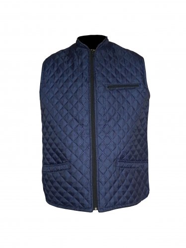 Mens Gilet Sleeveless Jacket Coat Bodywarmer Quilted Padded Navy UK 18-20/ EU XXL-XXXL