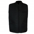 Mens Gilet Sleeveless Jacket Coat Bodywarmer Quilted Padded Black UK 16-18/ EU XL-XXL