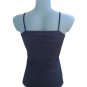 Ladies Camisole Top Womens Cami Vest Embroidered Lace Bust Area Black Size UK 14-16/EU L-XL