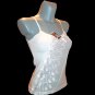 Ladies Floral Embroidered Lace Camisole Top Womens Cami Vest Top White Size Size UK 16-18/EU XL-XXL