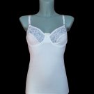 Ladies Camisole Top Womens Cami Vest Underwired Lace Cups White Size UK 12-14/EU M-L