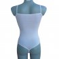 Ladies Body Womens Bodysuit Top Leotard Sleeveless Thong String Back White Size UK 16-18/EU XL-XXL