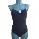 Ladies Body Womens Bodysuit Top Leotard Sleeveless Thong String Back Black Size UK 14-16/EU L-XL