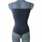 Ladies Body Womens Bodysuit Top Leotard Sleeveless Thong String Back Grey Size UK 10-12/EU S-M