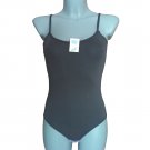 Ladies Body Womens Bodysuit Top Leotard Sleeveless Thong String Back Grey Size UK 14-16/EU L-XL