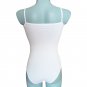Ladies Body Womens Bodysuit Top Leotard Sleeveless Briefs Back White Size UK 10-12/EU S-M