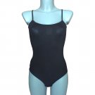 Ladies Body Womens Bodysuit Top Leotard Sleeveless Briefs Back Black Size UK 10-12/EU S-M