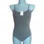 Ladies Body Womens Bodysuit Top Leotard Sleeveless Briefs Back Grey Size UK 12-14/EU M-L