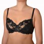 Loretta Lingerie Full Coverage Underwired Black Bra 36C