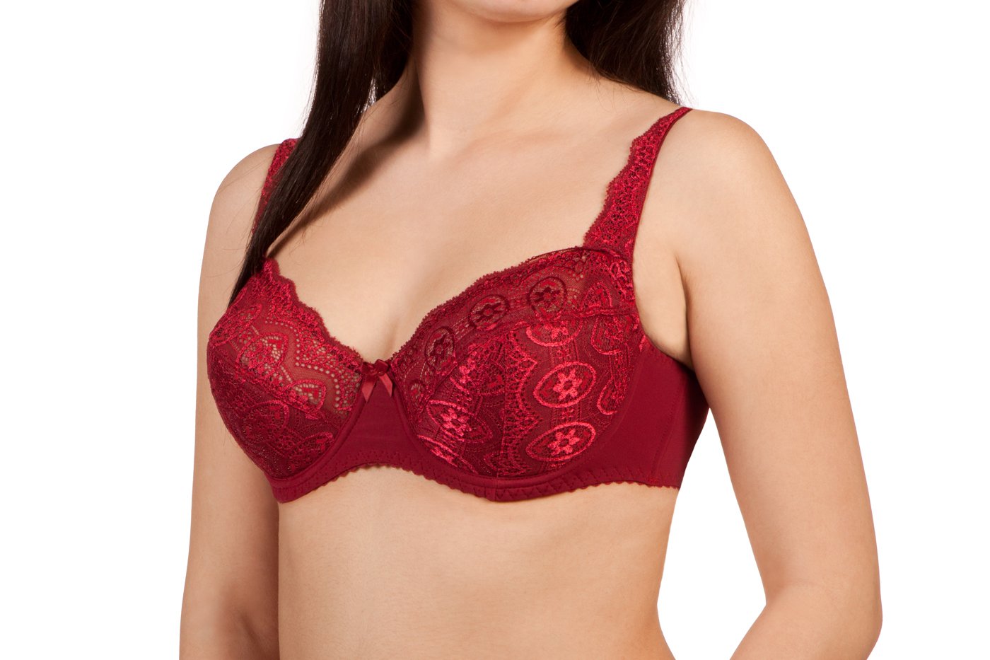 Loretta Lingerie Full Coverage Underwired Granat Bra 36F