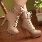 She's Strapped Booties Size 5 (American)