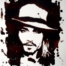 Johnny Depp Coffee Painting