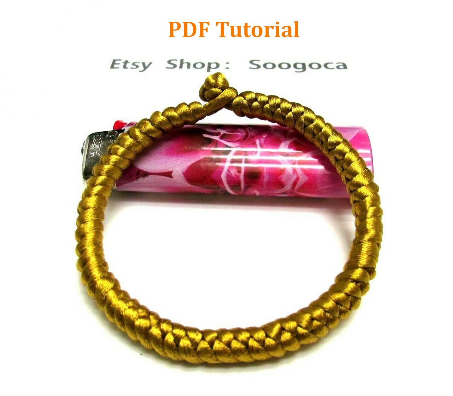 Instant Download Golden Amulet Knot Bracelet PDF Tutorial