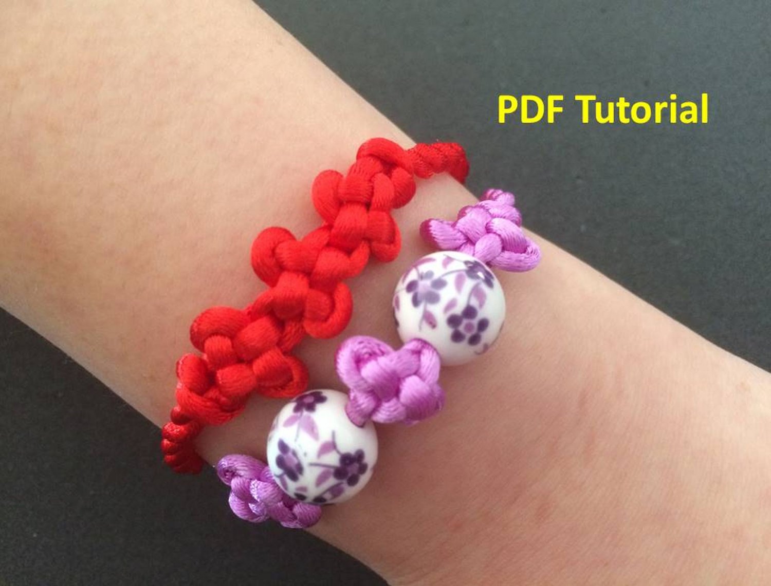 Instant Download Lucky Auspicious Shamrock Knot Bracelet