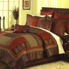 8 pc. Luxury Bedding Set - Choice of Queen 90"x92/ King & Cal King 106"x92"