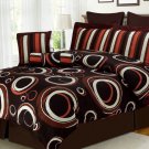 8 PC. COMFORTER SET CIRCLES AND STRIPES   KING