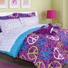 Peace Comforter Set - FULL or TWIN Size   Sheets inlcuded