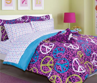 Peace Comforter Set - FULL or TWIN Size   Sheets inlcuded