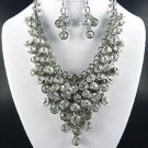 11 Color Choices of  DANGLING YOUR CHOICE OF COLOR STONE NECKLACE SET. 1Earrings