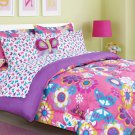 Butterfly Purple Comforter Set - FULL   Size   Sheets included and Stuffed Pillo