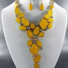 Mustard  RESIN BEADS DANGLING Set