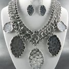 #3 Great Fall Metal Tone Necklace and Earring Sets Choice: Silver, Gold EARRINGS