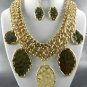 #2 Great Fall Metal Tone Necklace and Earring Sets Choice: Silver, Gold EARRINGS
