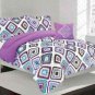 Purple Diamonds Comforter  Set - TWIN or FULL  Size