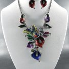 'r Lily Dangle Necklace and Earring Set 18" L with  and Earrings