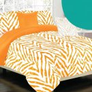 Orange Zig Comforter Set - Full    Size