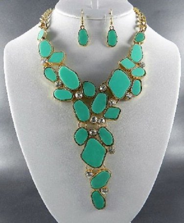 ' Mint. RESIN BEADS DANGLING Set