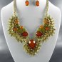Pretty # 2 MULTI TONE COLOR BEADS NECKLACE SET