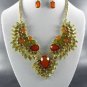 Pretty # 2 MULTI TONE COLOR BEADS NECKLACE SET