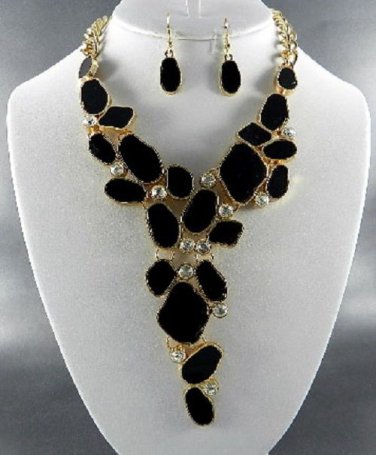 Brown RESIN BEADS DANGLING Set