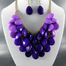 P DANGLING YOUR CHOICE OF COLOR  NECKLACE SET. 1Earrings