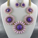 #1  Daisy Style Necklace and Earrings