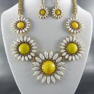 #4 Daisy Style Necklace and Earrings