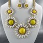 #4 Daisy Style Necklace and Earrings