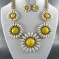 #4 Daisy Style Necklace and Earrings