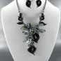 w Lily Dangle Necklace and Earring Set 18" L with  and Earrings